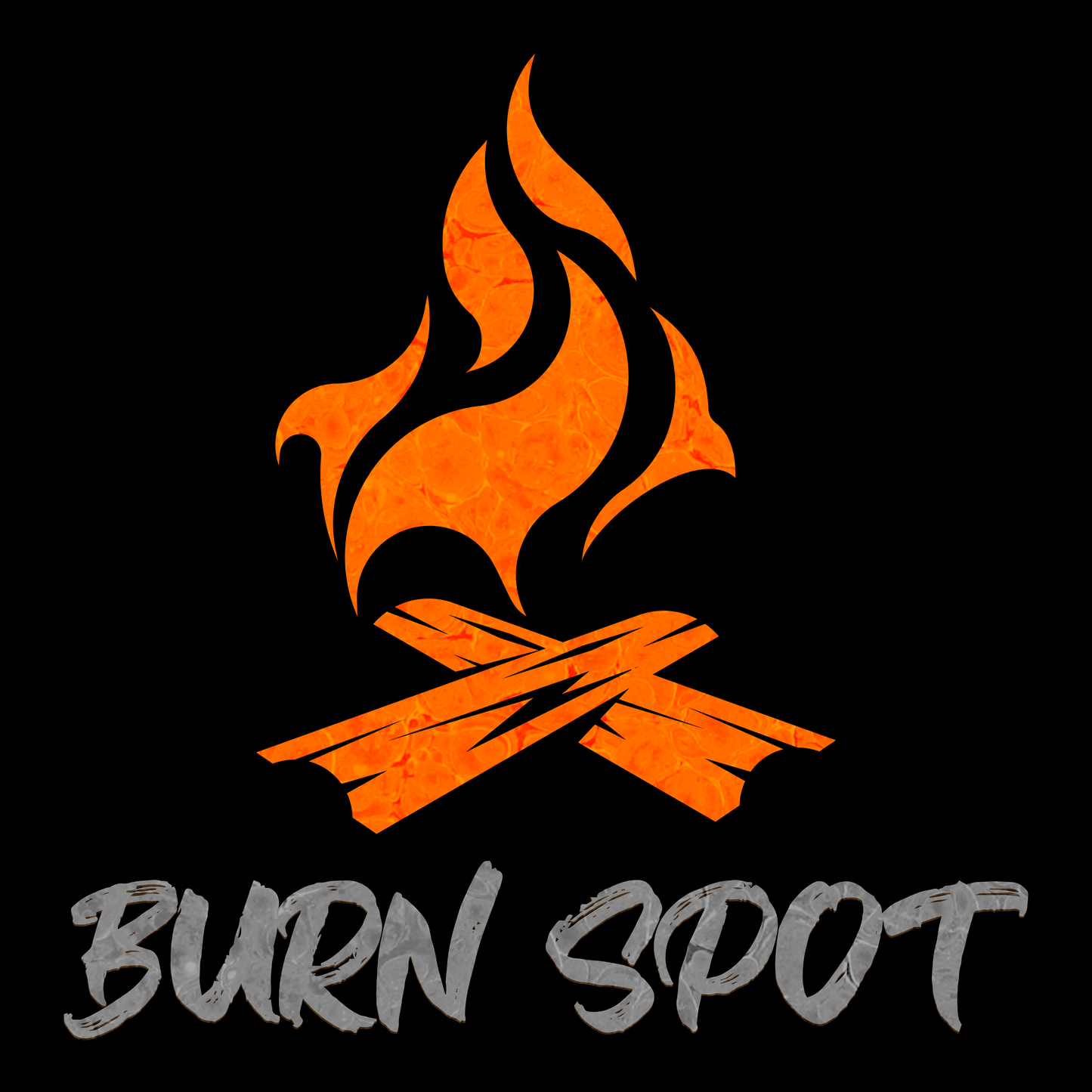 Campfire Holographic Square Sticker