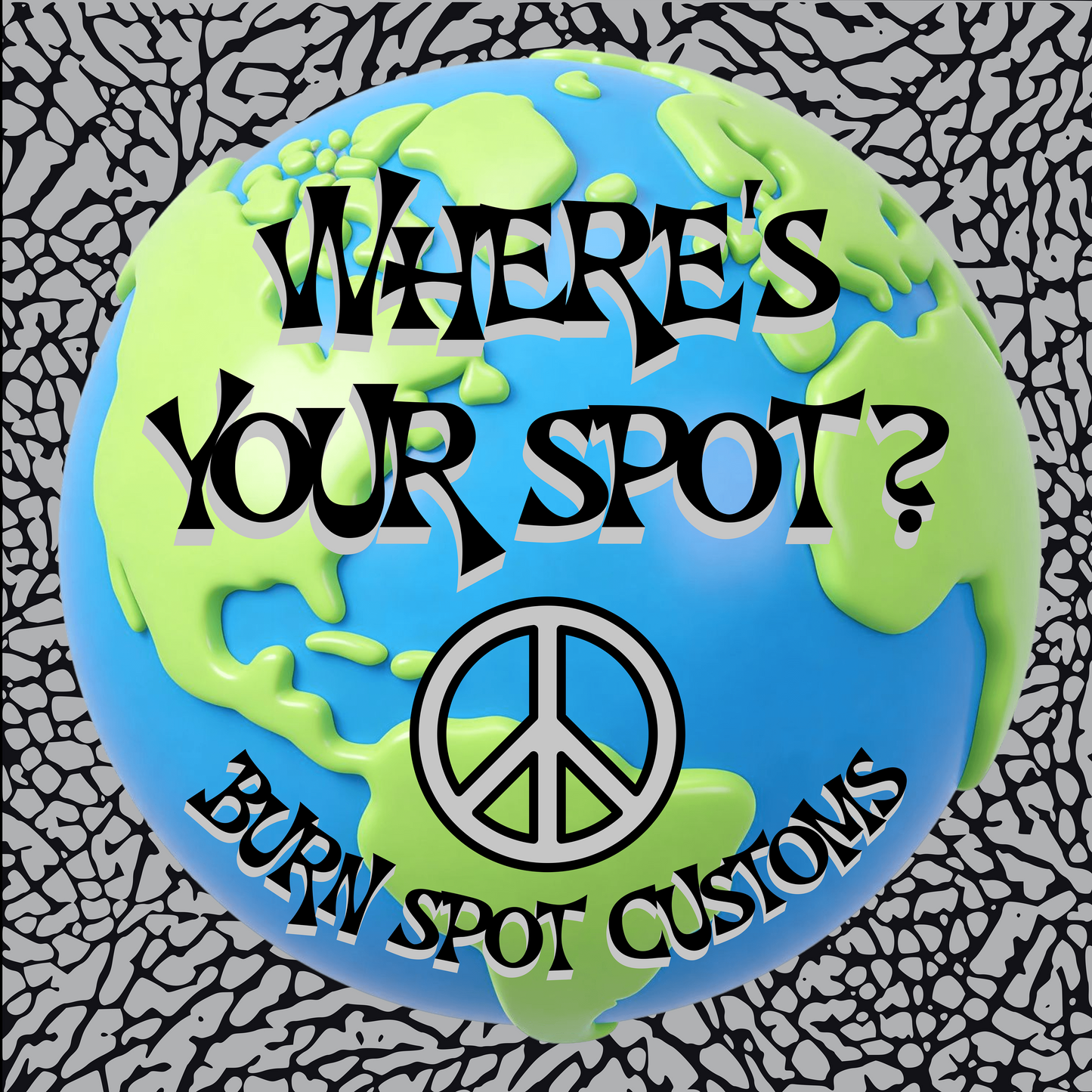 Where's Your Spot Square Sticker