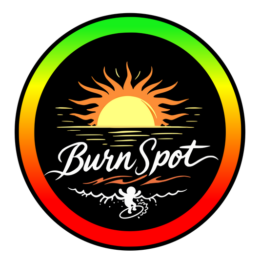 Sunset Surf Round Sticker
